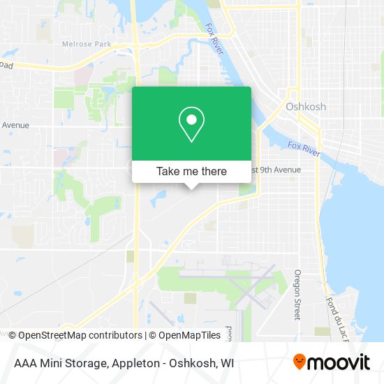 Mapa de AAA Mini Storage