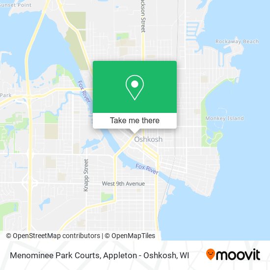 Menominee Park Courts map