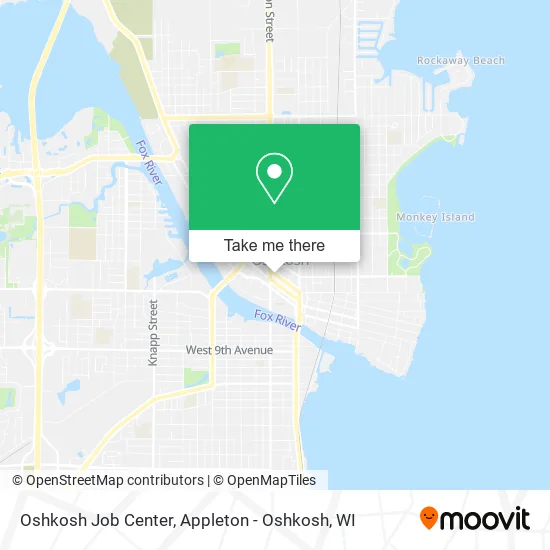 Oshkosh Job Center map