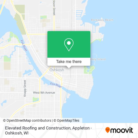 Elevated Roofing and Construction map