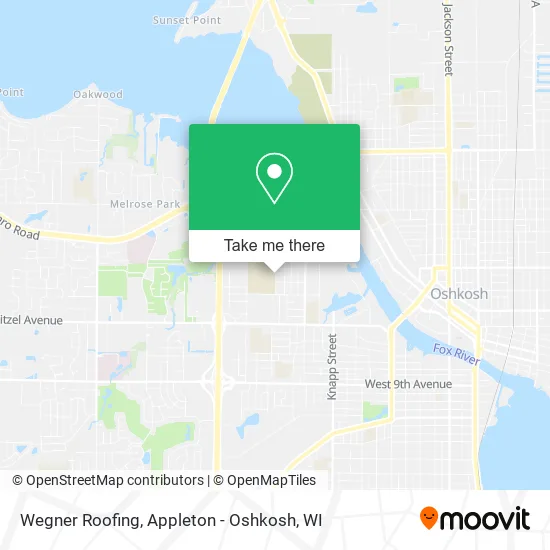 Wegner Roofing map