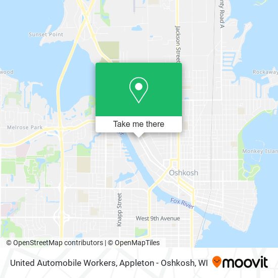 United Automobile Workers map