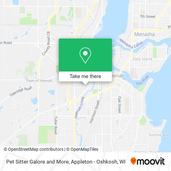 Pet Sitter Galore and More map