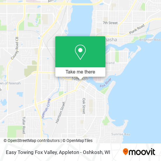 Easy Towing Fox Valley map