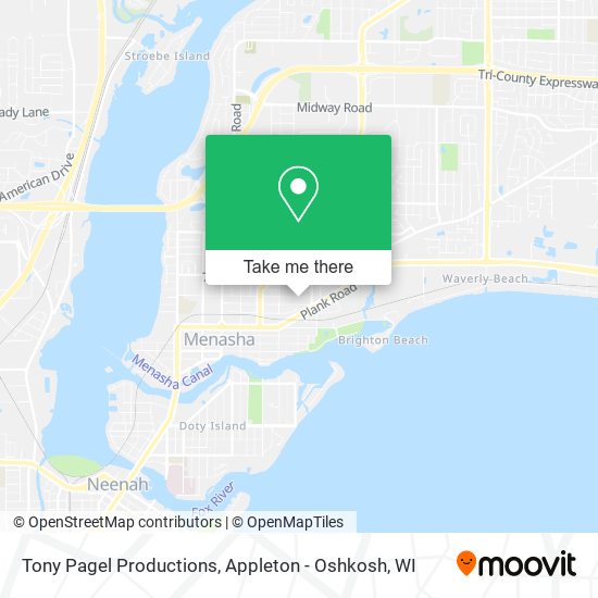 Tony Pagel Productions map