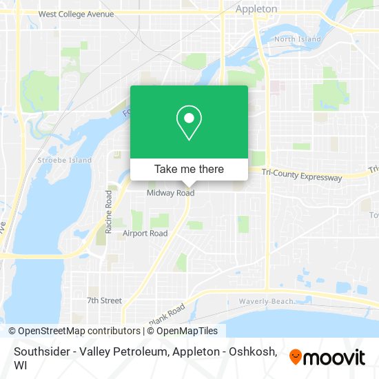 Southsider - Valley Petroleum map