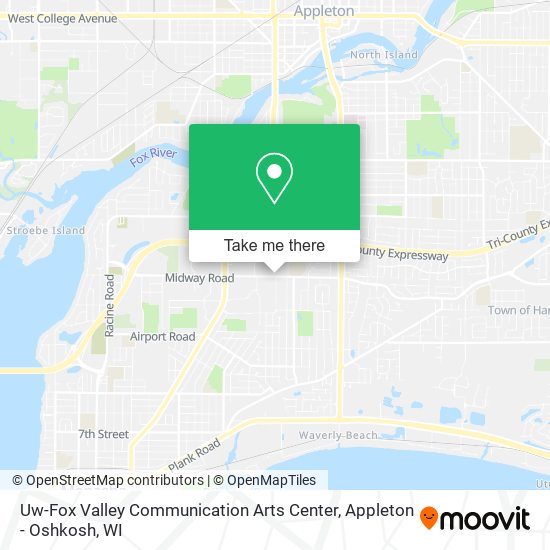 Uw-Fox Valley Communication Arts Center map