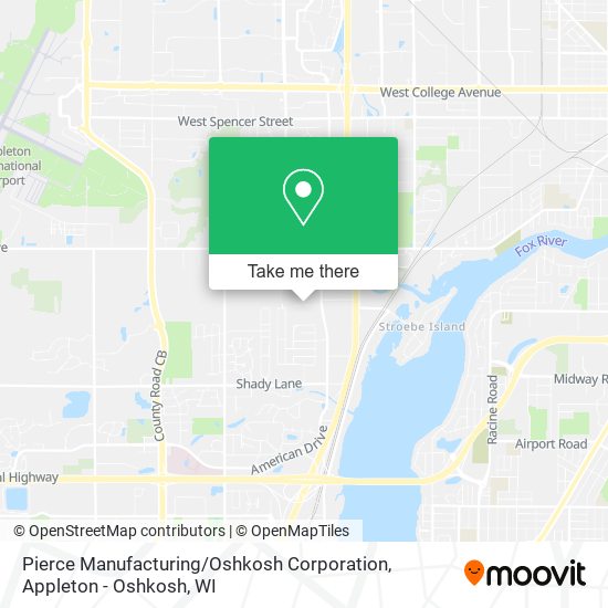 Mapa de Pierce Manufacturing / Oshkosh Corporation