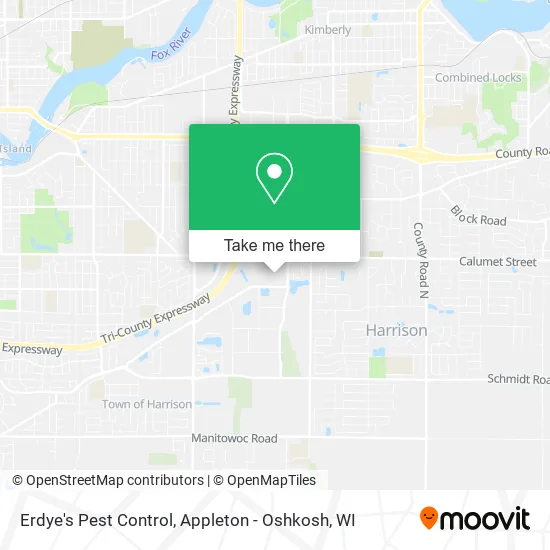 Erdye's Pest Control map