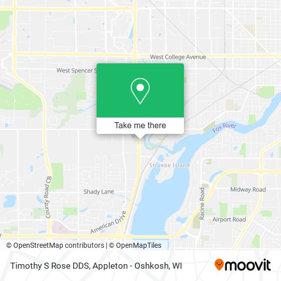 Timothy S Rose DDS map