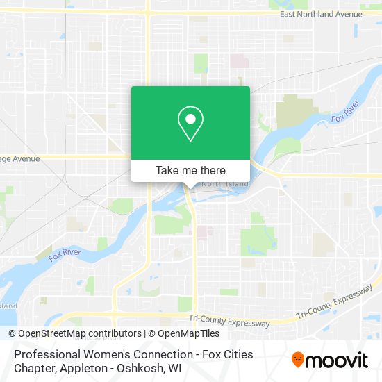 Professional Women's Connection - Fox Cities Chapter map