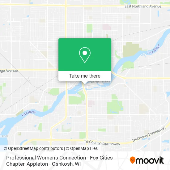 Professional Women's Connection - Fox Cities Chapter map