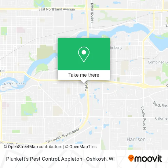 Plunkett's Pest Control map