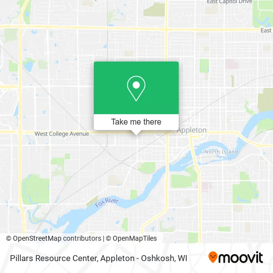 Pillars Resource Center map