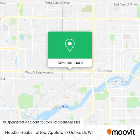 Needle Freaks Tattoo map