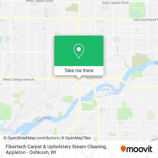 Mapa de Fibertech Carpet & Upholstery Steam Cleaning