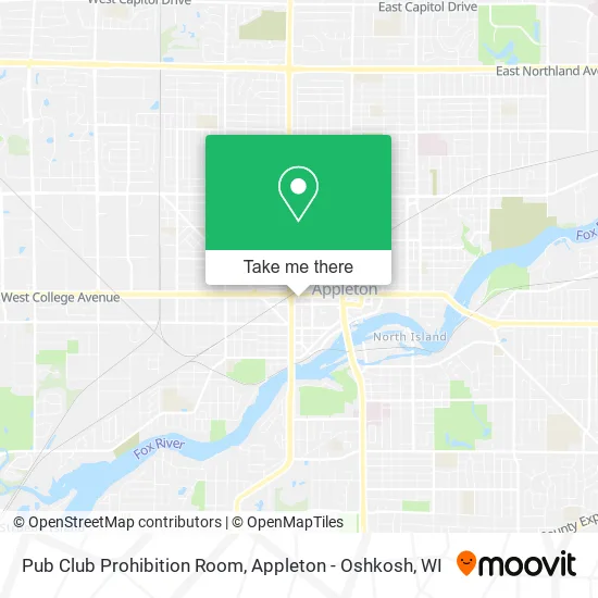 Pub Club Prohibition Room map