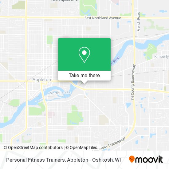 Personal Fitness Trainers map