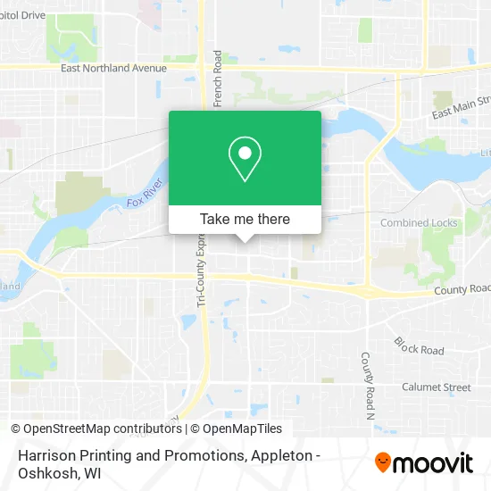 Harrison Printing and Promotions map