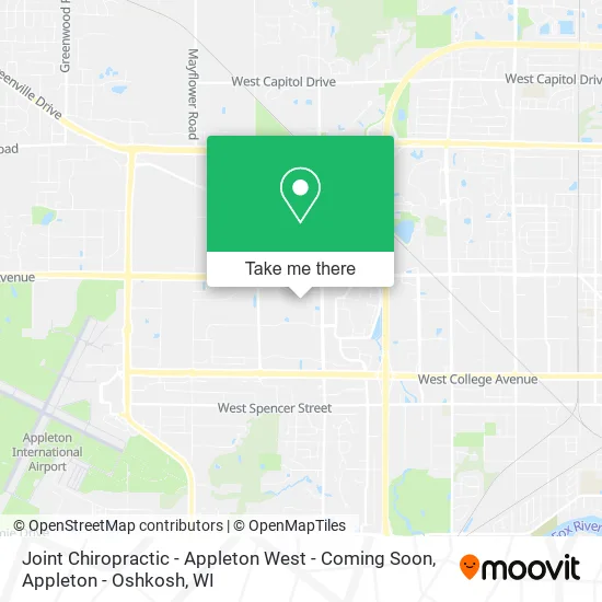 Joint Chiropractic - Appleton West - Coming Soon map