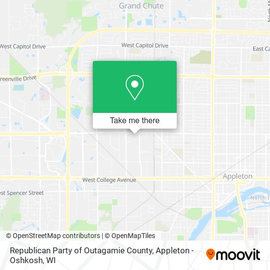 Republican Party of Outagamie County map