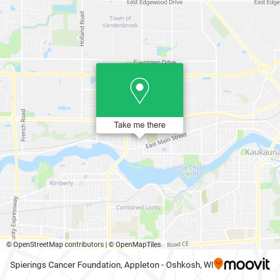 Spierings Cancer Foundation map