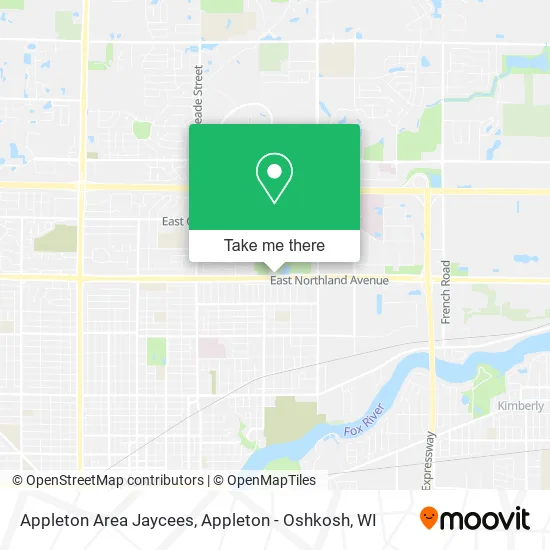 Appleton Area Jaycees map
