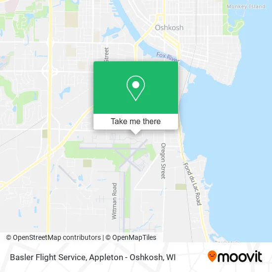 Basler Flight Service map