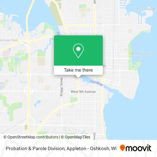 Probation & Parole Division map