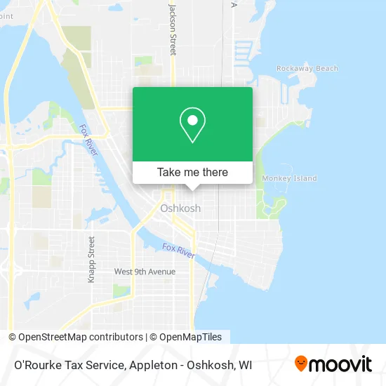 O'Rourke Tax Service map