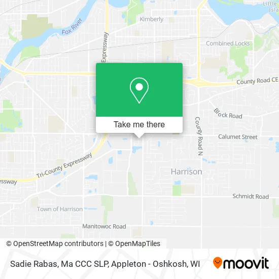 Sadie Rabas, Ma CCC SLP map