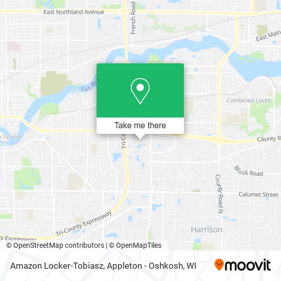 Amazon Locker-Tobiasz map