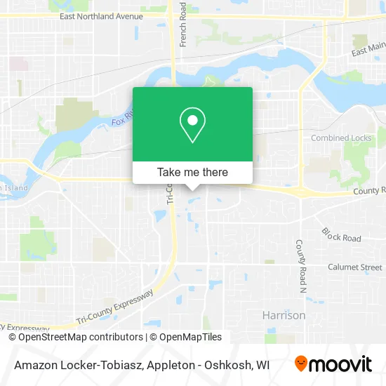 Amazon Locker-Tobiasz map
