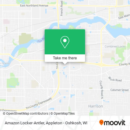 Mapa de Amazon Locker-Antler