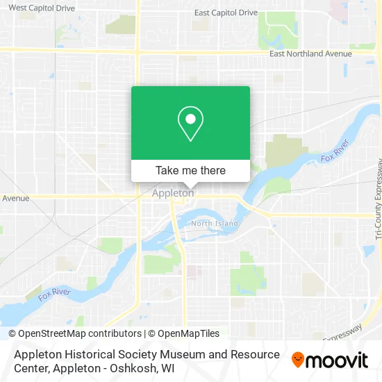 Appleton Historical Society Museum and Resource Center map