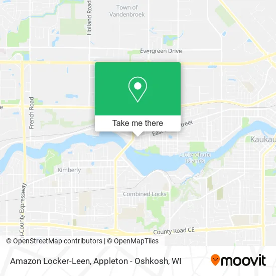 Amazon Locker-Leen map