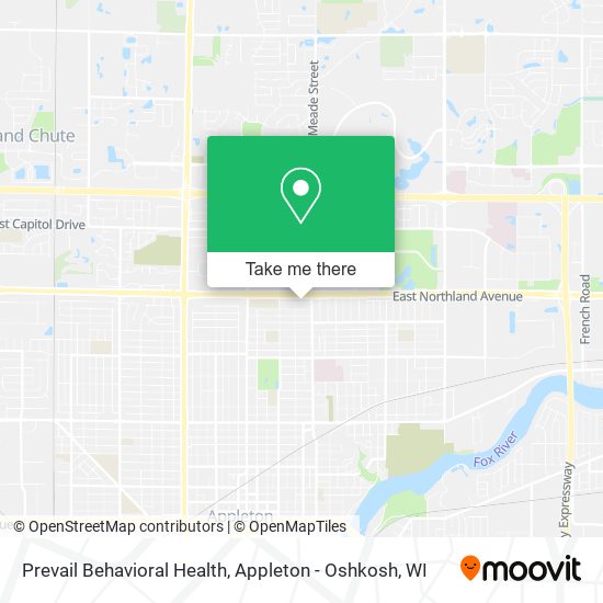 Prevail Behavioral Health map