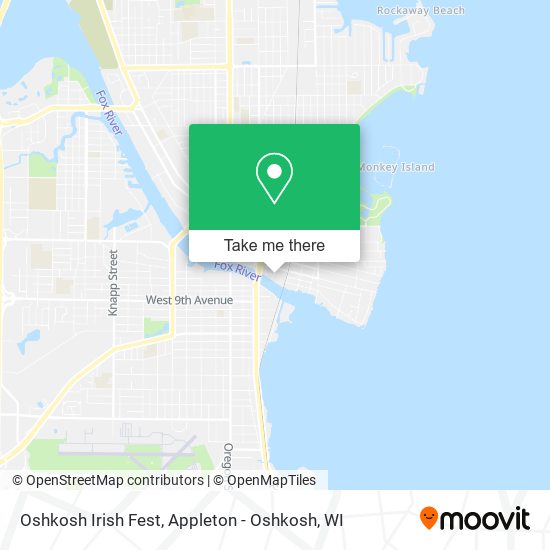 Mapa de Oshkosh Irish Fest