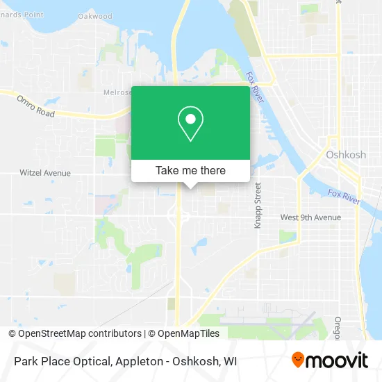 Mapa de Park Place Optical