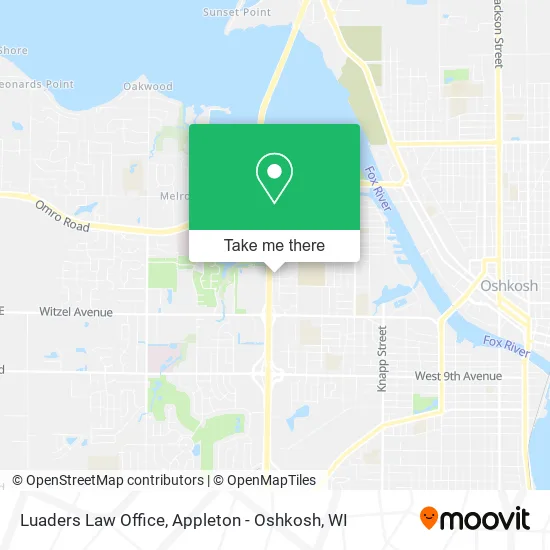 Luaders Law Office map