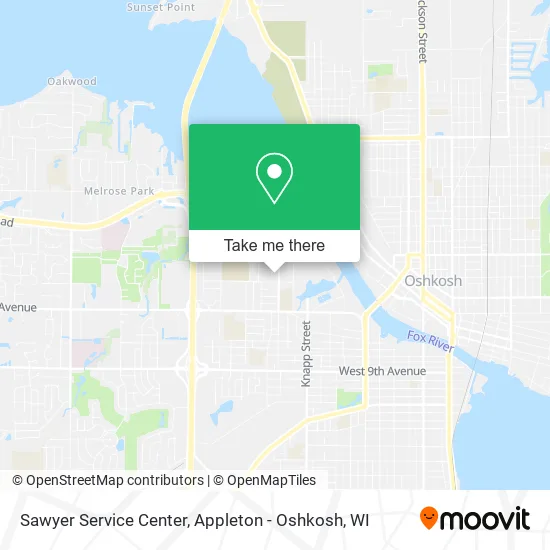 Sawyer Service Center map