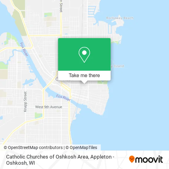 Catholic Churches of Oshkosh Area map