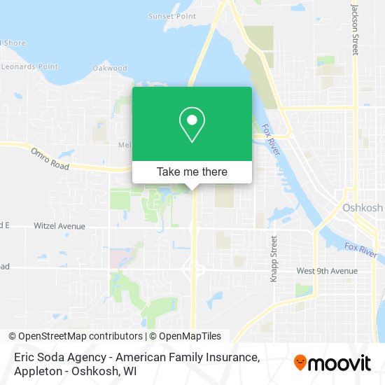 Mapa de Eric Soda Agency - American Family Insurance