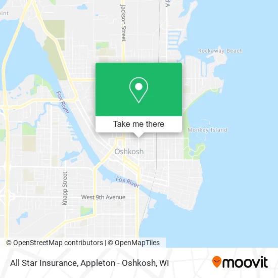 All Star Insurance map