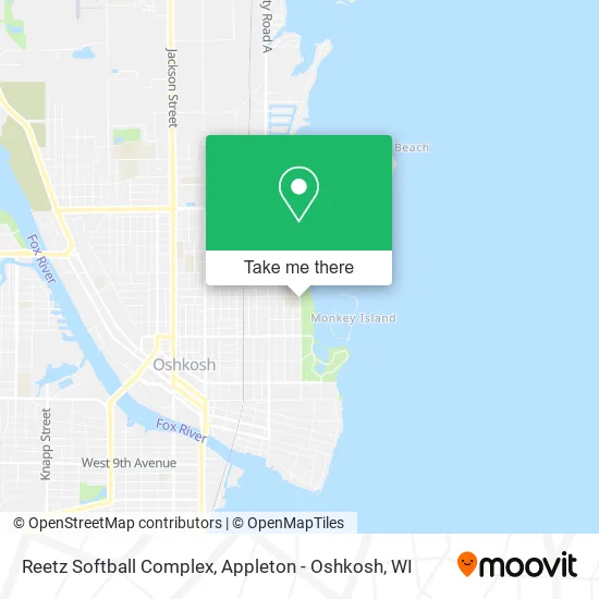 Reetz Softball Complex map