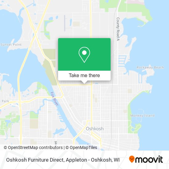 Oshkosh Furniture Direct map