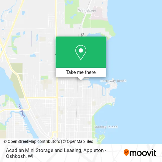 Acadian Mini Storage and Leasing map
