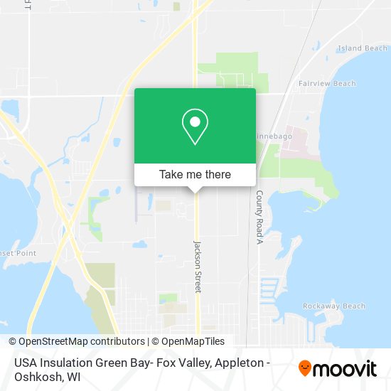 USA Insulation Green Bay- Fox Valley map