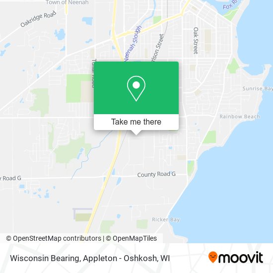 Mapa de Wisconsin Bearing