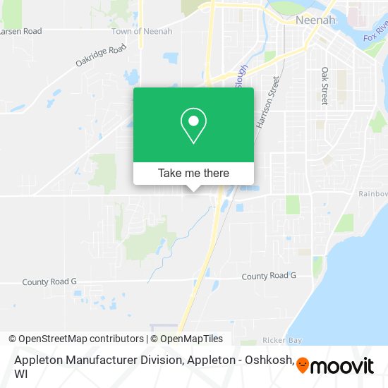 Appleton Manufacturer Division map